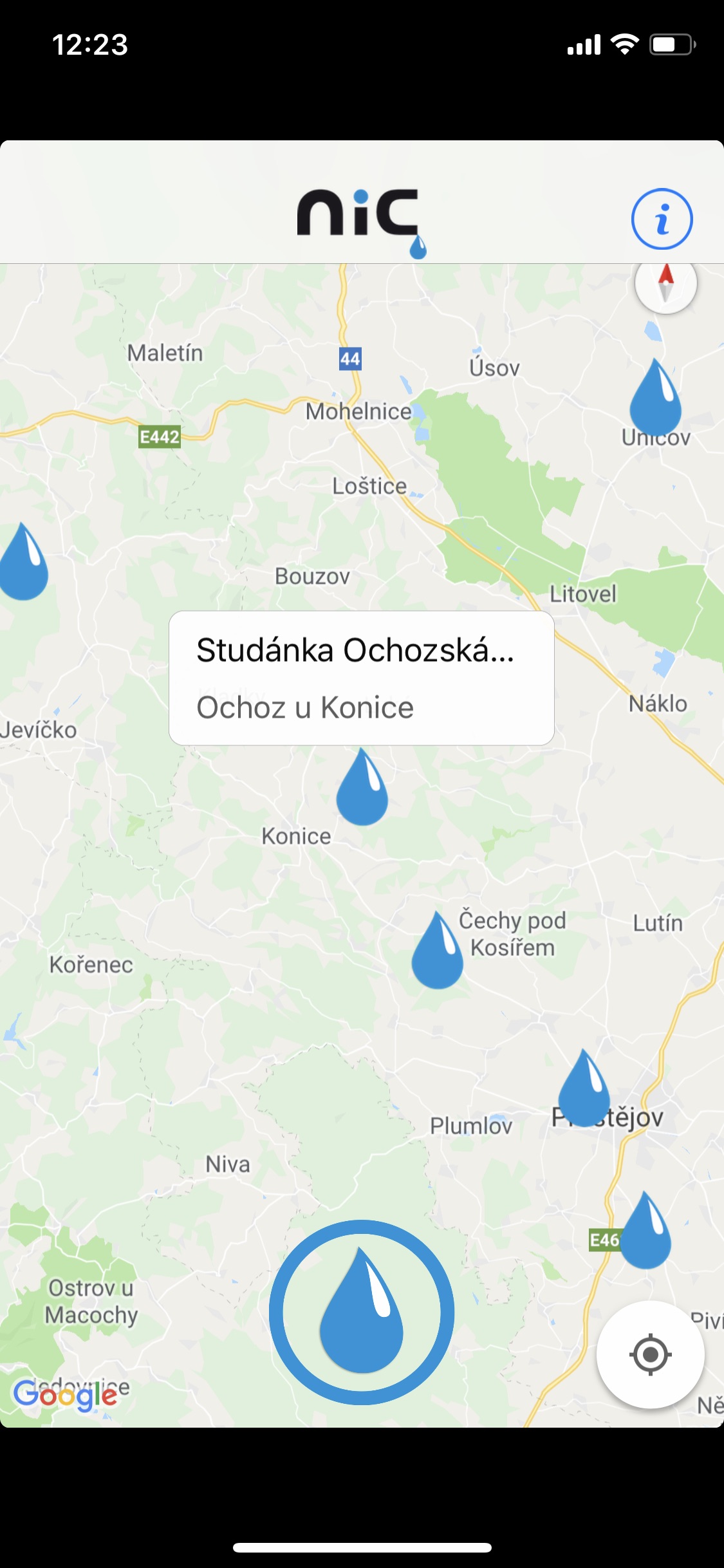 map app location detail ochoska