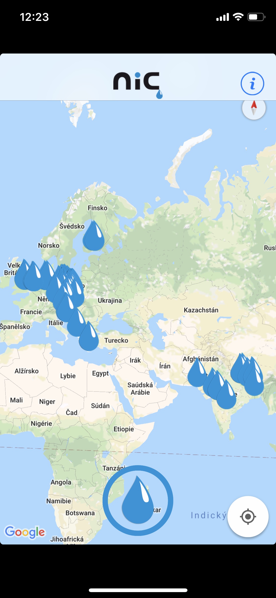 map app world view location drops