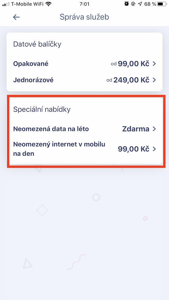 mobile service special offers