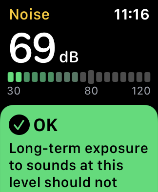 noise level ok