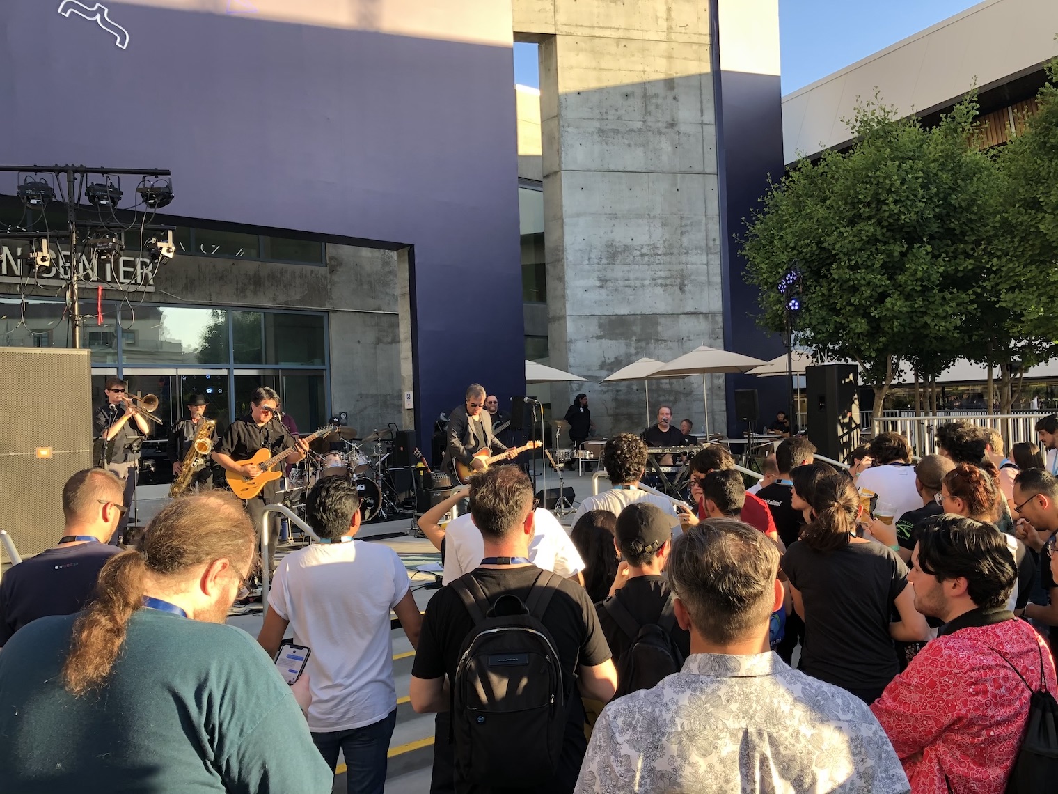 outdoor concert at convention center