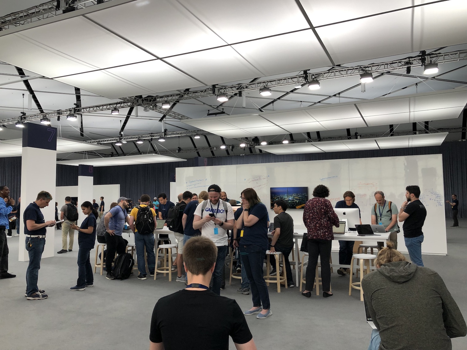 people networking tech event