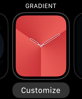red gradient watch customize