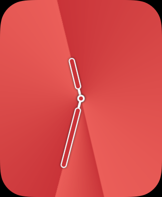 red gradient watch face