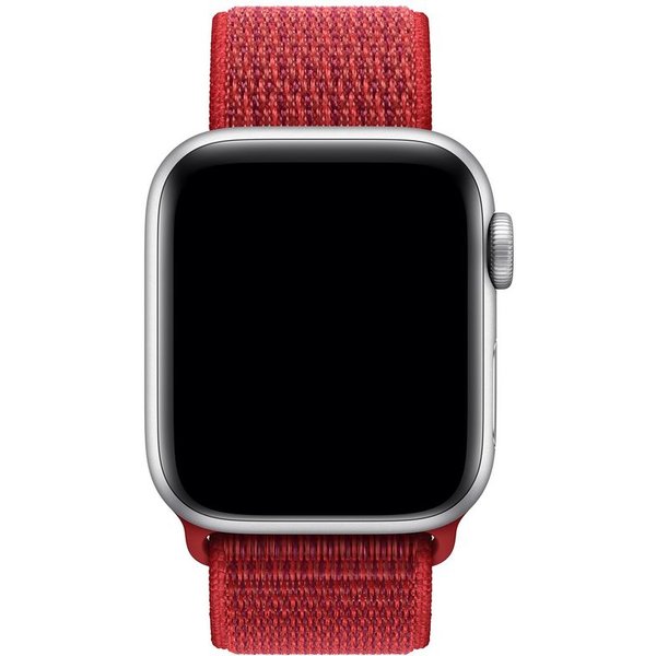 red smartwatch front view