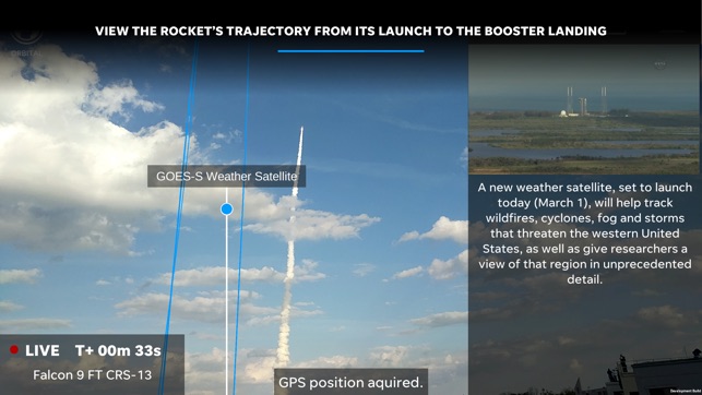 rocket launch trajectory