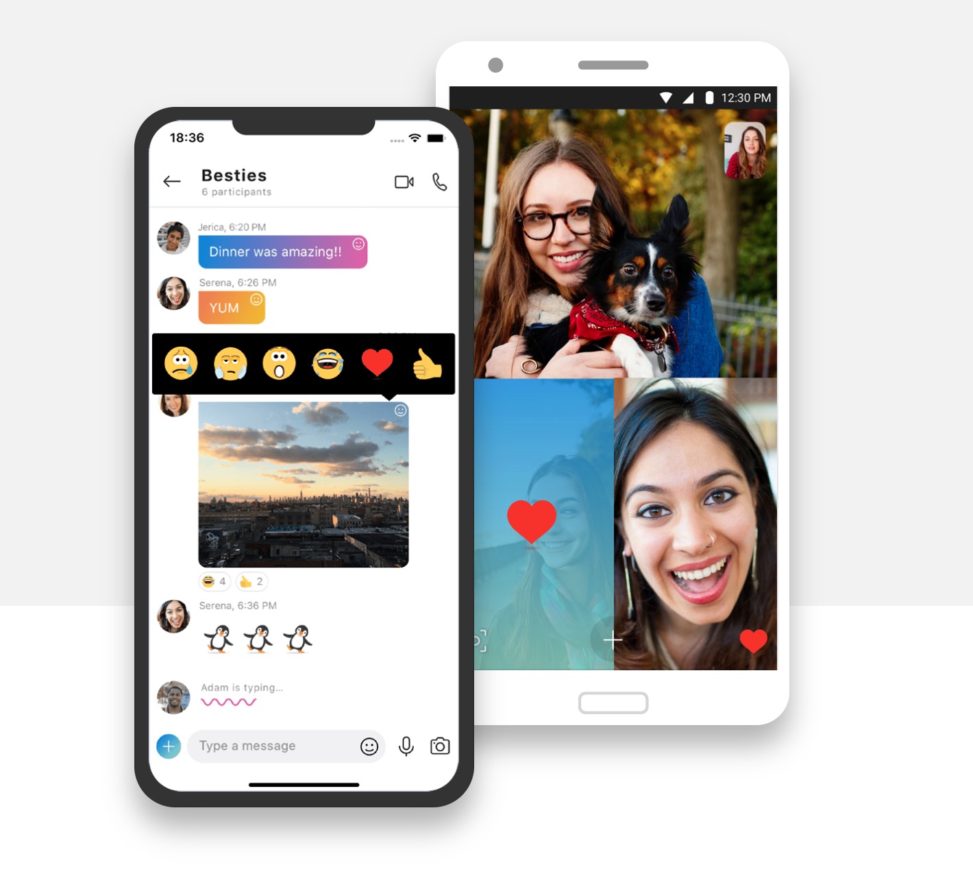 smartphone messaging video call