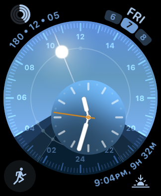 solar dial watch face