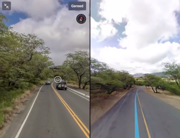 street view comparison trees