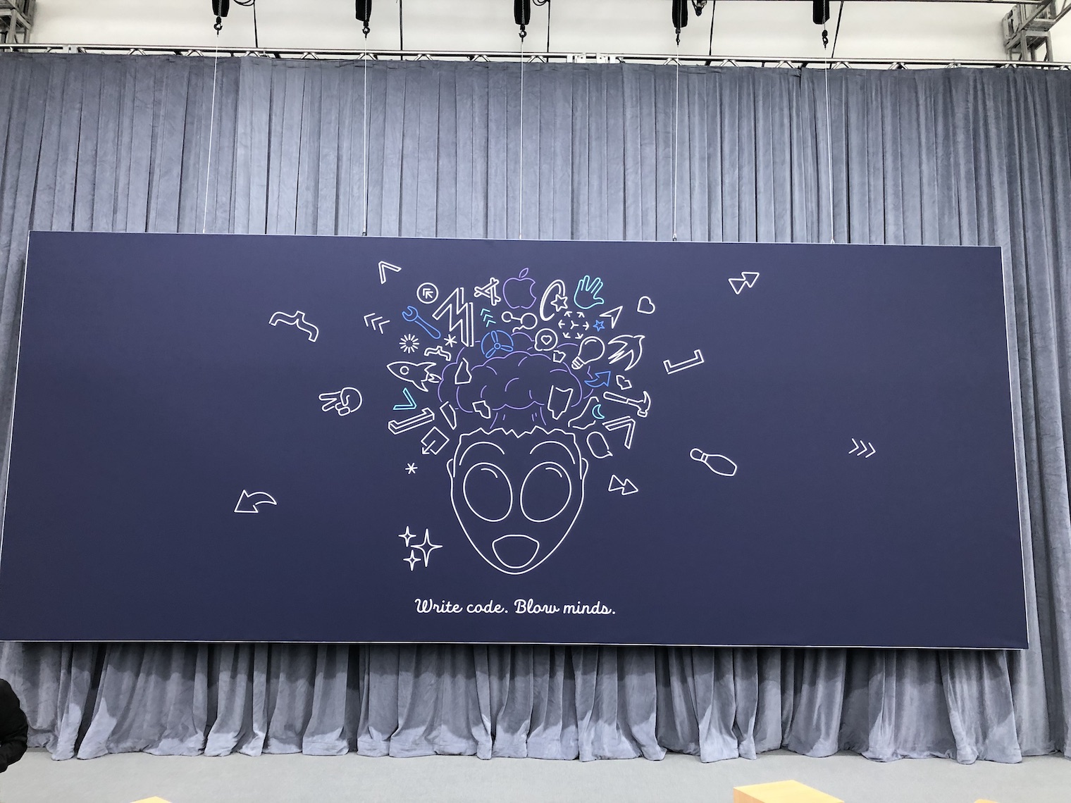 tech event stage banner