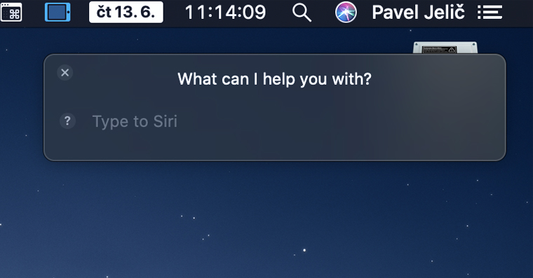 type to siri mac Fb