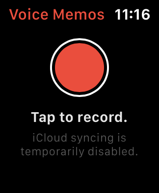 voice memos tap to record