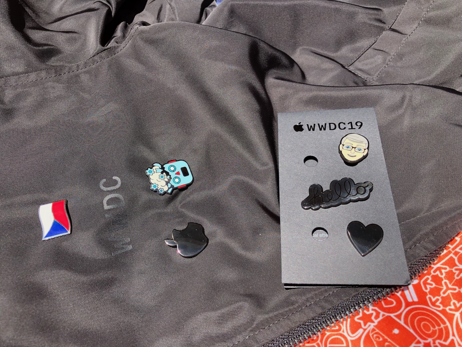 wwdc19 pins on jacket