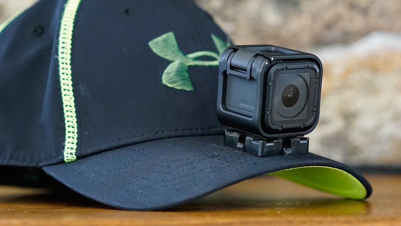 Baseball-cap-with-mounted-camera