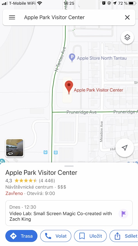 Google Maps pridat do oblibencych 1 Screenshot aplikace Google Maps pridat do oblibenych