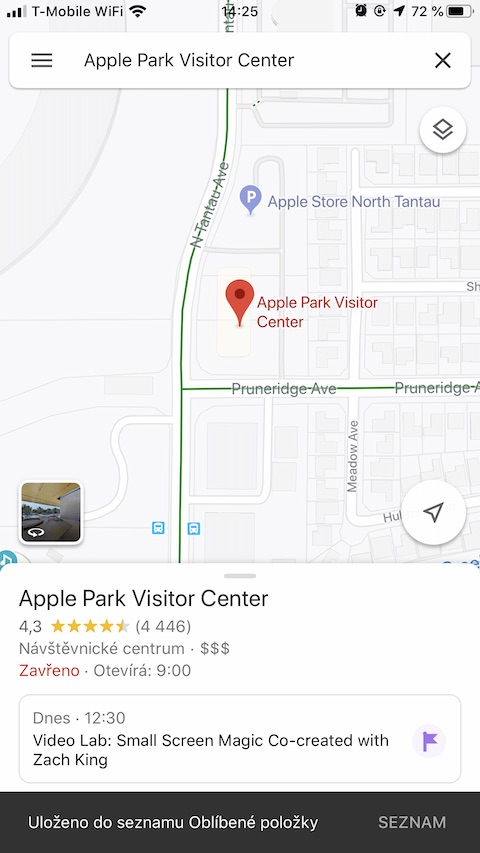 Google Maps pridat do oblibencych 3 Screenshot aplikace Google Maps pridat do oblibenych