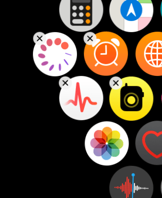 app icons on black background