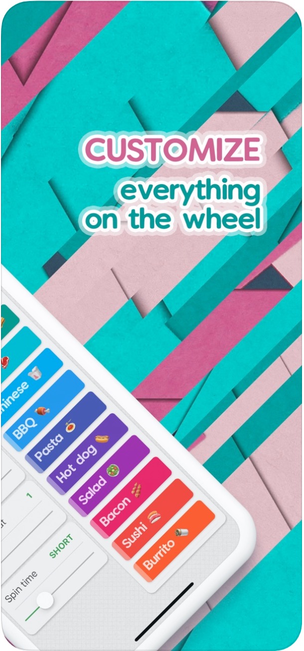customizable wheel app