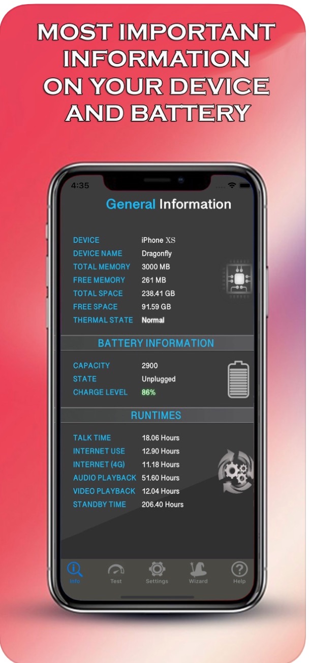 device battery info app