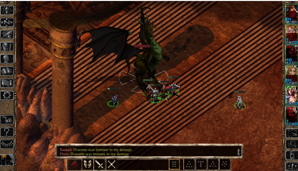 Baldurs Gate screenshot hry iOS