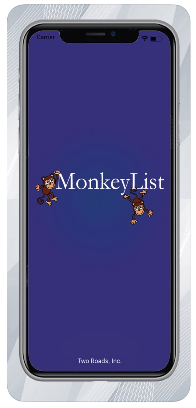 monkeylist app splash screen