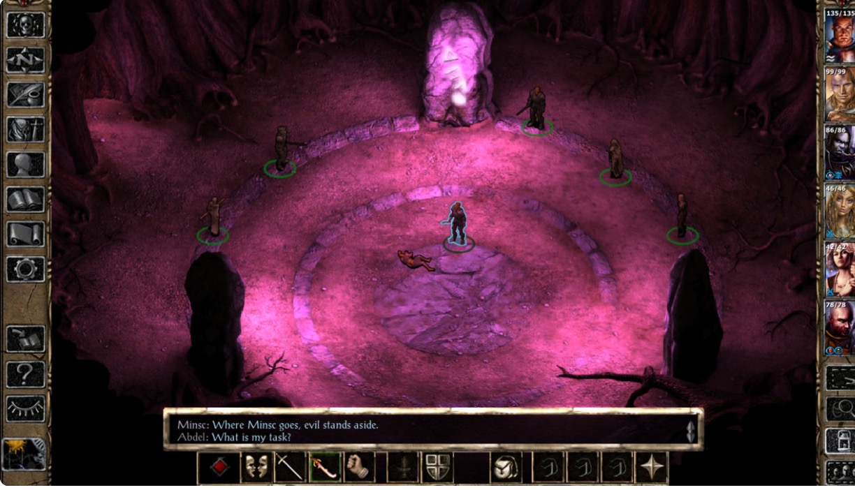 Baldurs Gate screenshot hry iOS