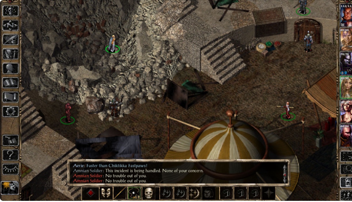 Baldurs Gate screenshot hry iOS