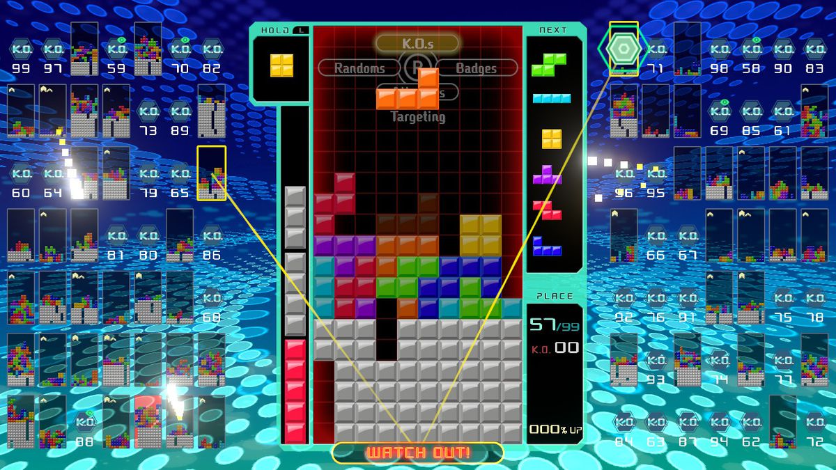 tetris 99 gameplay
