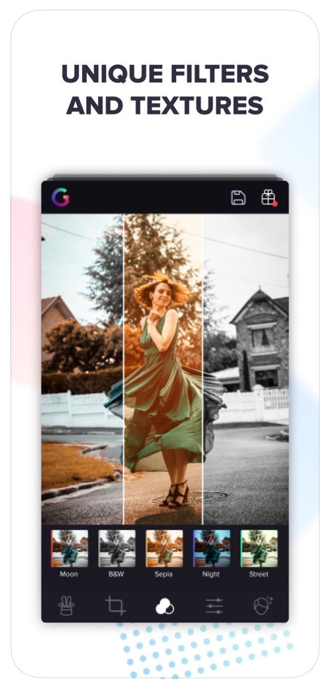unique filters textures app