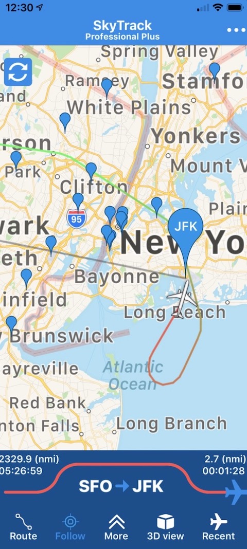 flight tracking app map