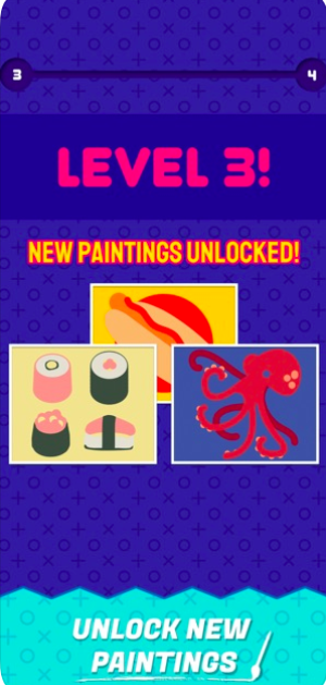 game level 3 unlocked paintings
