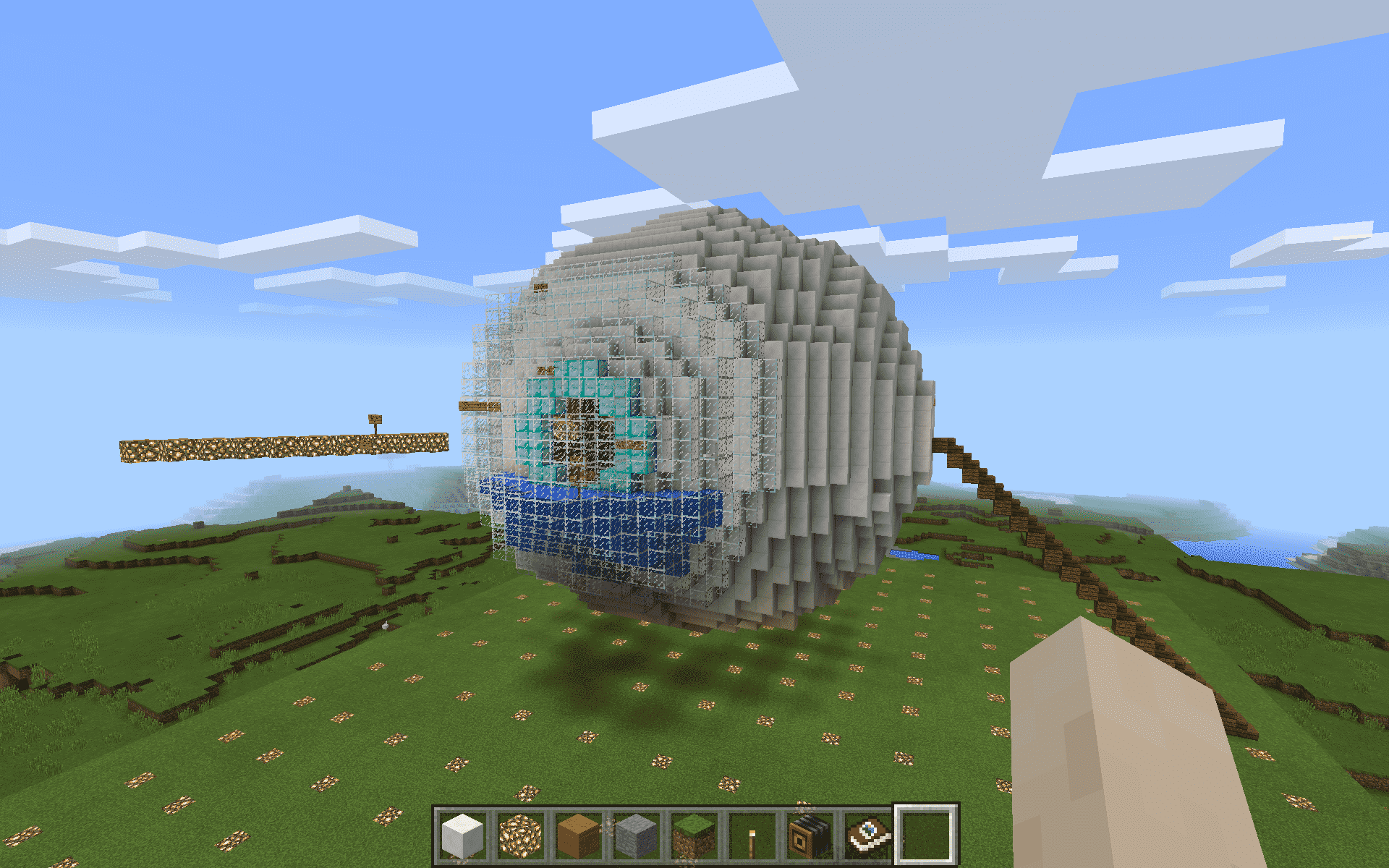 minecraft sphere structure