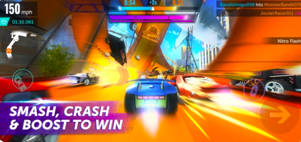 racing game action scene