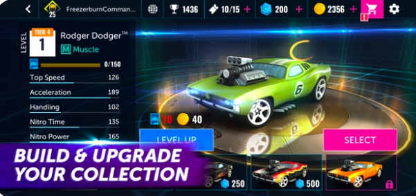 racing game car upgrade
