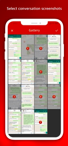 select chat screenshots gallery