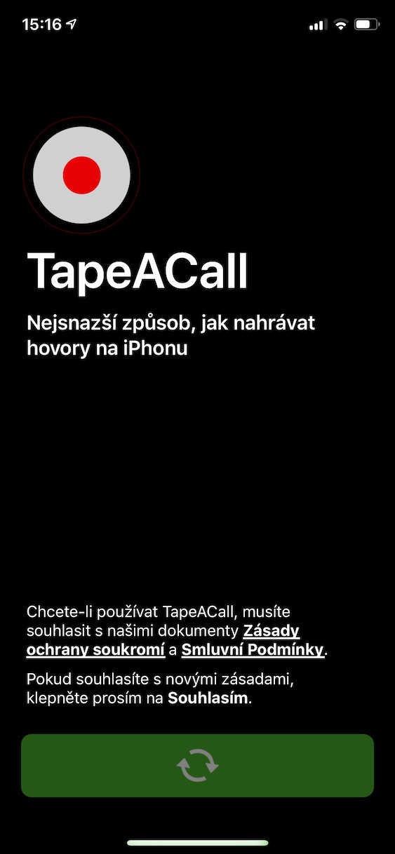 tapeacall_app2 Jak nahrát hovor na iPhone