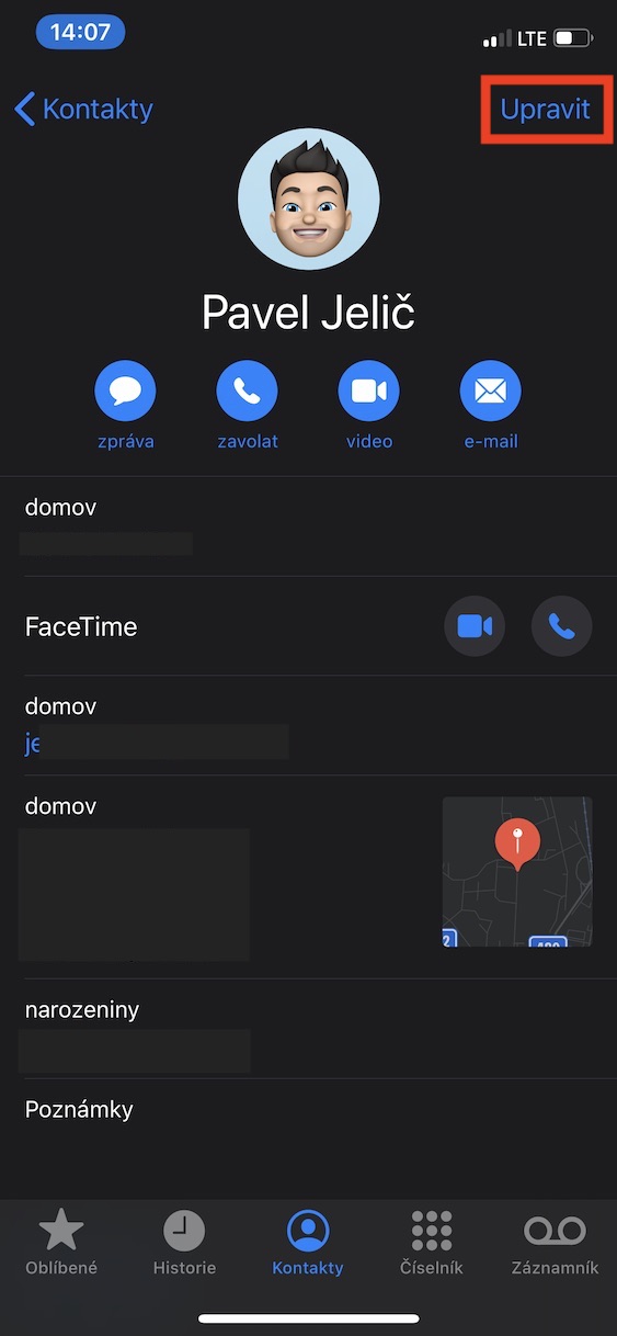 uprava_moje_vizitka2 úprava mojí vizitky v ios