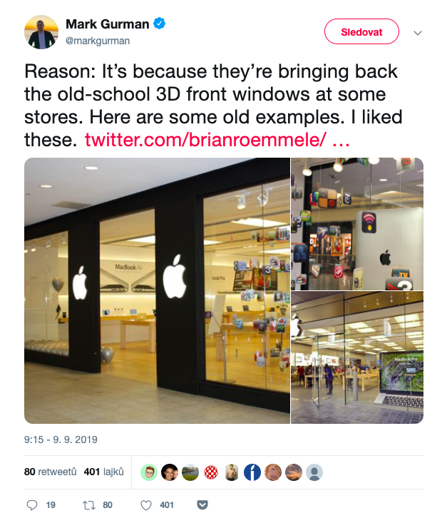 apple store tweet