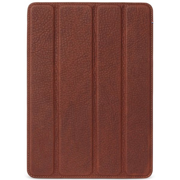 brown leather ipad case front