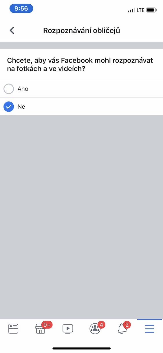 facebook_Detekce_obliceje1 facebook vypnutí detekce obličeje