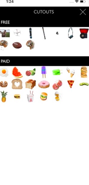 food and object cutouts