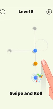 game level eight finger swipe