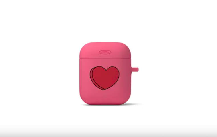 heart design airpods case