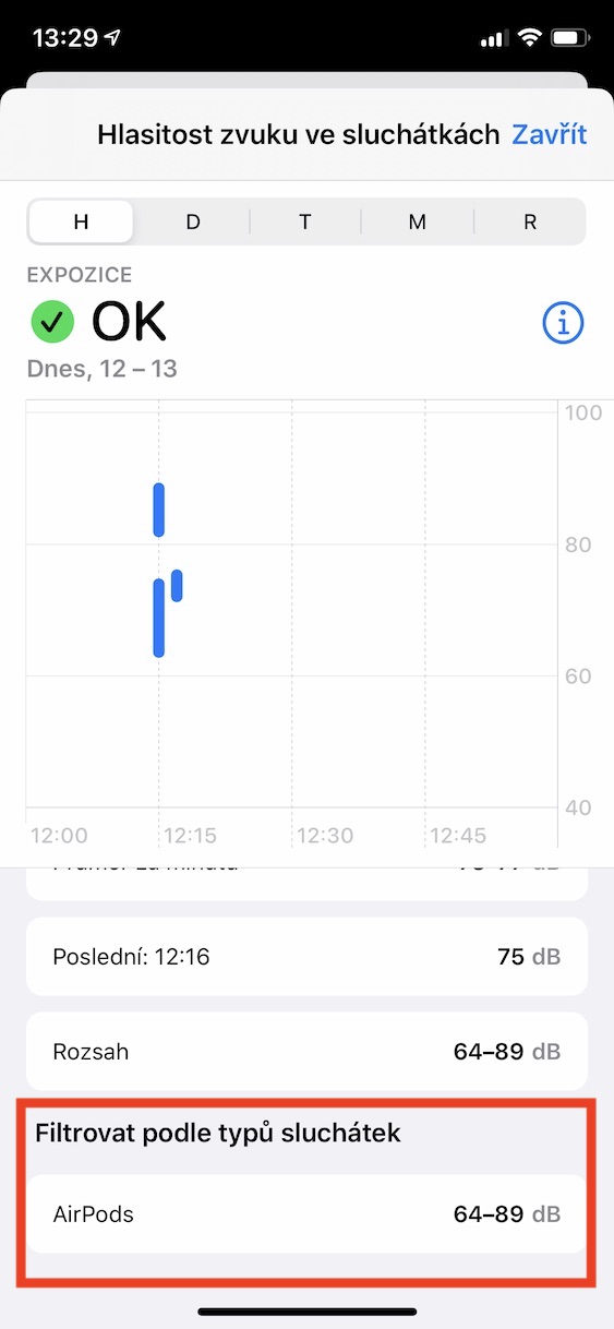 hlasitost_sluchatek_zvuk_ios13_6 hlasitost sluchátek v ios 13