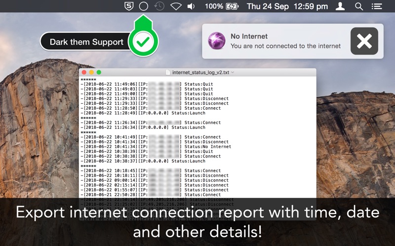 internet connection report export