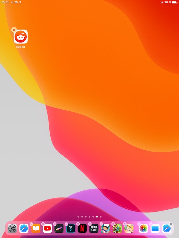 ipad home screen reddit icon