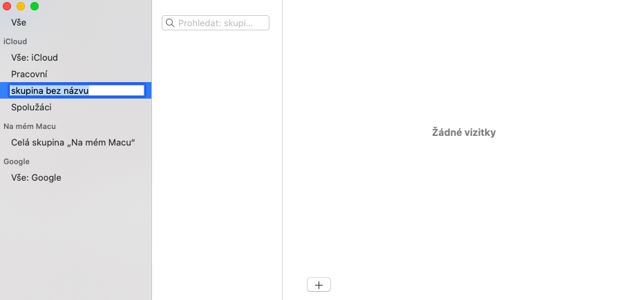 mac contacts group view