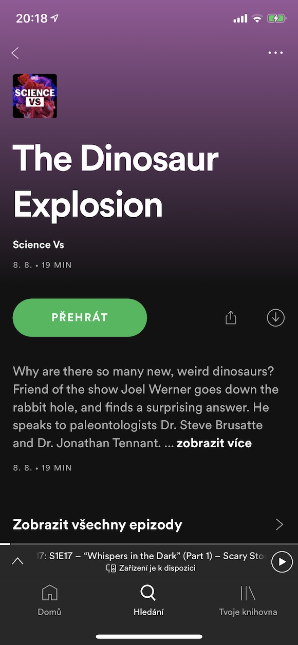 science podcast details