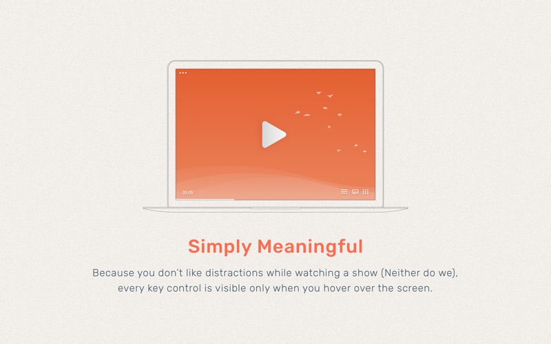 simple video player interface