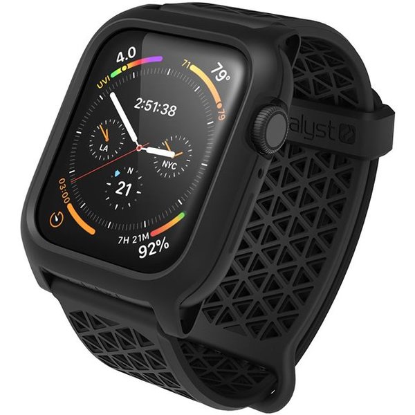 smartwatch with black strap